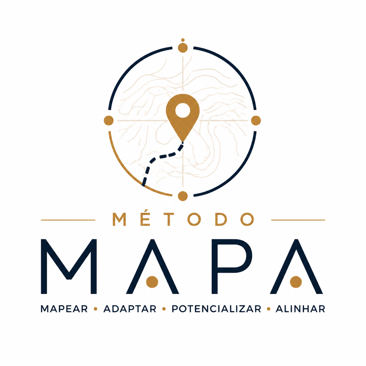 Logo Método MAPA — Mapear, Adaptar, Potencializar, Alinhar